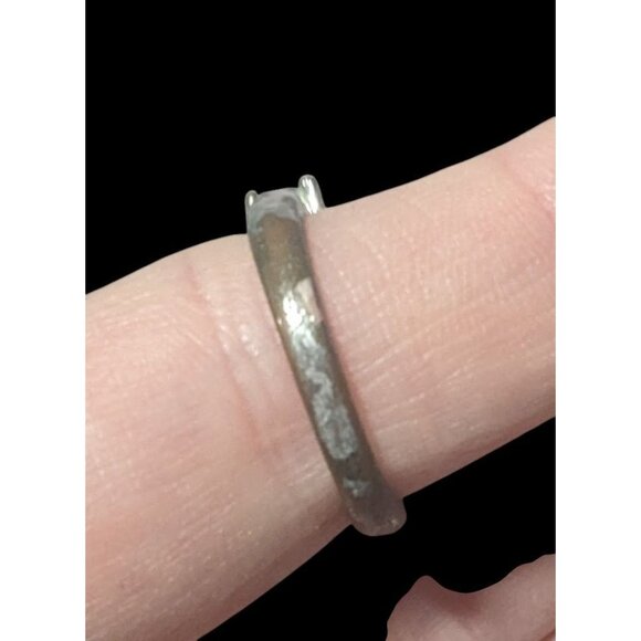 Glam Five Gem Silver Tone Fashion Ring Size 8 - Picture 9 of 14